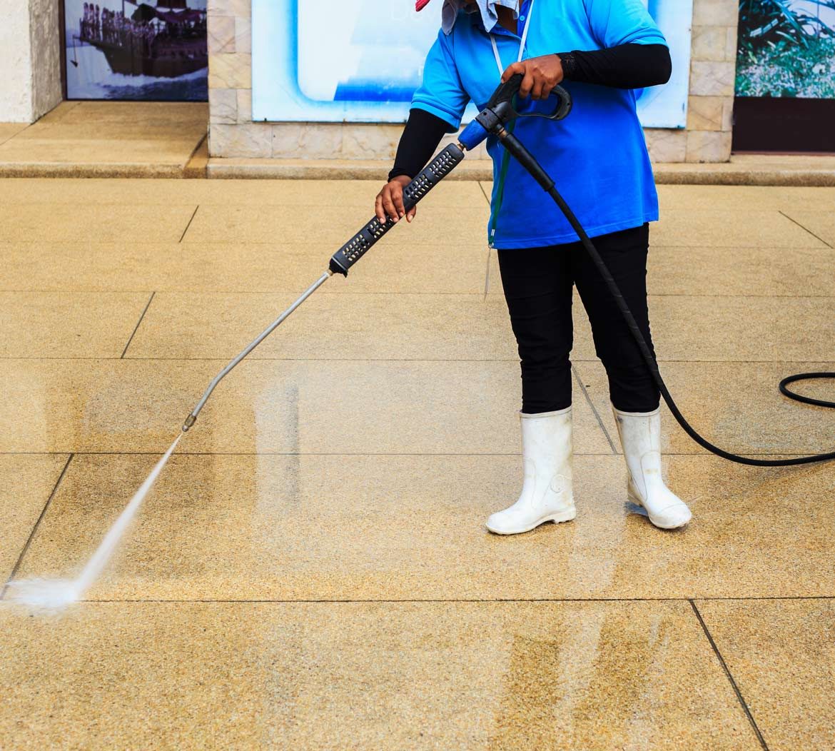 Floor Cleaning With High Pressure Water — Pressure Washers in Cairns, QLD